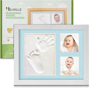 Baby Hand and Footprint Kit,Footprint Kit for Boy or Girl,Keepsake Handprint Kit Newborn Nursery Picture Frame Timeless Gifts for Baby Shower and Registry (white) by TinyTreasures Baby Boutique