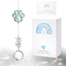 Pet Memorial Suncatcher - Dog Paw Memorial Gifts, Pet Loss Crystal Prisms Rainbow Maker, Lost of Dog Bereavement Gift Idea, Thoughtful Dogs and Cats Remembrance Sun Catcher, Pet Sympathy Gifts by GreenHaven Gardens