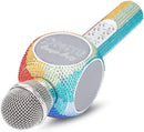 Sing-Along Bling Bluetooth Karaoke Microphone and Bluetooth Stereo Speaker All-in-One (Rainbow Bling) by TinyTreasures Baby Boutique