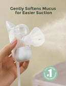 Momcozy BreezyClear Pro™ Nasal Aspirator for Baby, Hospital-Grade 75 kPa Nose Sucker with 9 Adjustable Suction Levels, Electric Nose Cleaner for Toddler, Light & Music Soothing by TinyTreasures Baby Boutique