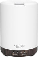 ASAKUKI 300ML Essential Oil Diffuser, Quiet 5-in-1 Premium Humidifier, Home Fragrance Aroma Diffuser with 7 LED Color Changing Light and Auto-Off Switch -Dark Brown by TinyTreasures Baby Boutique