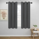 Easy-Going Blackout Curtains for Bedroom, Solid Thermal Insulated Grommet and Noise Reduction Window Drapes, Room Darkening Curtains for Living Room, 2 Panels (34x54 in, Gray) by CozyNest Decor