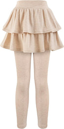 Girls School Uniform Pants Leggings with Skirts Stretch Warm Jegging 4-12 Years by TinyTreasures Baby Boutique