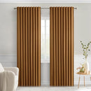 MIULEE Golden Brown Back Tab Blackout Curtains 84 Inch Length 2 Panels Set for Living Room Bedroom Privacy, Rod Pocket/Pinch Pleat Thermal Insulated Room Darkening Pleated Light Blocking Drapes by TinyTreasures Baby Boutique