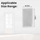 self Adhesive Curtains Portable Blackout Curtain Simple and Easy to Install Bedroom Window Thermal Lnsulated Kitchen Room Darkening Black Small Drapes, 35" W X 71" L, White, 1 Panel by TinyTreasures Baby Boutique