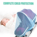 Durable Baby Stroller Mosquito Net (2 Pack) - Perfect Bug Net for Strollers, Bassinets, Cradles, Playards, Pack N Plays and Portable Mini Crib (Blue) by TinyTreasures Baby Boutique