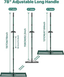 Lawn Leveling Rake 33x10'', Yard Leveling Rake with 78'' Back-Saving Adjustable Handle, Stainless Steel Lawn Leveler Tool with 17'' Tines Head for Garden, Backyard, Farm, Golf Course by GreenHaven Gardens