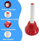 Murtenze 8Pcs Diatonic Colorful Metal Handbells Set, 8 Note Musical Bells for Holiday Birthday Gift Musical Teaching(11cm x 5cm) by TinyTreasures Baby Boutique