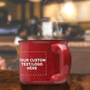 DISCOUNT PROMOS Custom Ceramic Campfire Coffee Mugs 13 oz. Set of 10, Personalized Bulk Pack - Perfect for Tea, Espresso, Cappuccino, Hot Cocoa - Red by TinyTreasures Baby Boutique