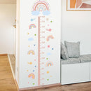 3D Cartoon Height Growth Chart for Kids - Removable DIY Pink Rainbow Wall Decal Peel and Stick Stars and White Clouds Wall Art Decor for Kids Nursery, Bedroom, Bathroom by TinyTreasures Baby Boutique