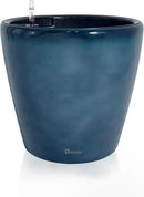 Dexceder 15x14 Self Watering Planter with Wheels Indoor Outdoor, Inner Pot Design, Thickened Large Floor Standing Flower Plant Pot with Water Level Indicator (Grayish Green Gradient) by GreenHaven Gardens