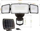LEPOWER 1600LM LED Solar Security Lights Motion Outdoor, 5500K White Light, IP65 Waterproof Outdoor Flood Solar Light for Yard, Garage（Brown） by GreenHaven Gardens