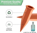 Terracotta Plant Watering Stakes, Self-Watering System for Indoor and Outdoor Plants, 20-Pack by GreenHaven Gardens