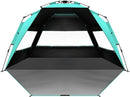 OutdoorMaster Beach Tent with Blackout Shelter Technology, Portable Beach Shade Sun Shelter Canopy for 4-6 Person with UPF 50+ UV Protection, Easy Setup Pop Up Tent Family Size by TinyTreasures Baby Boutique