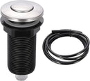 RQYEKDO Garbage Disposal Air Switch Kitchen Sink Top Long Stainless Steel Brushed Nickel Long 2.5" for Food and Waste Disposal On/Off Air Button Parts by CozyNest Decor