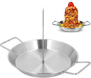 Al Pastor Skewer for Grill, Stainless Steel Vertical Skewer with 8 10 12in Removable Spikes, Spit Stand for Grill Smoker, Oven BBQ by GreenHaven Gardens