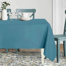 sancua Square Tablecloth - 54 x 54 Inch - Stain and Wrinkle Resistant Washable Polyester Table Cloth, Decorative Fabric Table Cover for Dining Tables, Buffet Parties and Camping, Teal by CozyNest Decor