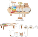 Promise Babe Wooden Musical Instruments for Toddlers 1-3, Percussion Instruments for Kids Baby Drum Set Xylophone, Montessori Educational Musical Toys, Gifts for Girls Boys Ages 3+ by TinyTreasures Baby Boutique