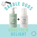 Dabble & Dollop Honeydew Melon + Vanilla Body Wash & Shampoo – 3-in-1 Natural Bubble Bath for Kids, Made in USA, No Parabens or Sulfates, Vegan, Gluten-Free, Tear-Free (2-Pack) by TinyTreasures Baby Boutique