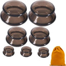 7Pcs Cupping Therapy Set-Professional Silicone Cupping, Suitable for Facial Body Massage/Deep Myofascial Release/Pain Relief/Muscle Relaxation & More (Black,7pcs) by CozyNest Decor