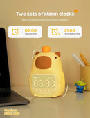 MASHI Capybara Alarm Clock with Night Light, ok to Wake Clock for Kids, Cute Capybara Night Light, Snooze, Toddler Sleep Training Clock,Gift for Kids Girls Boys Teens Birthday Room Decor by TinyTreasures Baby Boutique