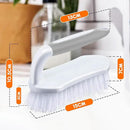 Lallisa 12 Pcs Scrub Brush for Cleaning with Handle Comfortable to Grip Heavy-Duty Flexible Stiff Bristles Scrubber Brushes Bulk for Shower Bathroom Carpet Kitchen Floor Tiles (Gray) by CozyNest Decor