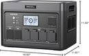 Portable Power Station 2400W, 1843Wh LiFePO4 Solar Generator UPS Home Battery Backup Power w/4 2400W AC Outlets (4800W Peak),2 PD100W, 2Hrs Fast Charging for Outdoor Camping, RV Travel,Emergency by TinyTreasures Baby Boutique