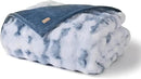 EVERGRACE Ultra Soft Luxury Fluffy Ridgeline Faux Rabbit Fur Throw Blanket, Thick Warm Bubble Throw for Bed, Cozy Plush Reversible Blankets for Couch, Chair, Sofa, Cloud Blue, 50x60 Inches, 870 GSM by CozyNest Decor