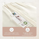 Organic Waterproof Mattress Protector Twin Size - 100% Waterproof Mattress Pad with Quiet & Breathable Triple Layer Protection - Fairtrade & GOTS Certified Durable Machine Washable Design (Twin) by TinyTreasures Baby Boutique