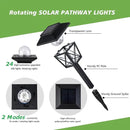 Large Rotating Solar Lights Outdoor Waterproof 2 Modes Twinkling Decorative Lights for Garden Yard Pathway Walkway Decorations Landscape Lighting. (Set of 4) by GreenHaven Gardens