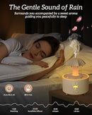 Aesthetic 2-in-1 Humidifier Oil Diffuser with 360° Rotating Raindrop & 7 LED Mood Lights,Ultrasonic Quiet Cool Mist Humidifier for up to 24 Hrs,Ideal Holiday Gifts for Home by TinyTreasures Baby Boutique