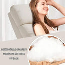BestMassage | Recliner Chair | with 2 Point Massage Function | Textile Beige | with Lumbar Support, Adjustable Push Back, Footrest & Padded Seat | Easy Assembly | for Living Room, Home Theatre by CozyNest Decor