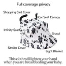 Stretchy Baby Car Seat Cover for Baby Boys and Girls,Multiuse - Nursing Breastfeeding Covers,Shopping Cart/High Chair/Stroller Covers,Infinity Scarf,Car Seat Canopies(Ink Bear) by TinyTreasures Baby Boutique