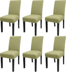 JQinHome Sage Green Chair Covers for Dining Room Set of 6, High Stretch Removable Washable Parsons Chair Slipcover for Home Party Hotel Wedding Ceremony (6PCS,Sage Green) by CozyNest Decor