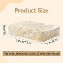 Klmnop 2 Pack Crib Mattress Storage Bag with Zipper, Clear Plastic Waterproof Crib Mattress Bag for Moving and Storage(53.15 x 28.35 x 7.09 Inch) by TinyTreasures Baby Boutique