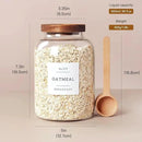 2 PCS Large Glass Jar with Airtight Lid, Glass Food Storage Jars for Tea,Spice,Cereal, Egg,Flour,Coffee and More(70 FL OZ/2000 ml) by CozyNest Decor