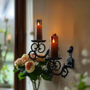 Amagic Grey Flameless Candles 9 Set, Battery Operated Candles with Remote Control and Timer, Flickering LED Pillar Candles for Home Halloween Decor, 3D Wick, Warm Yellow Light, D2.2 xH5 6" 7" by CozyNest Decor