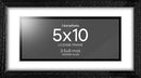 Homeforia 5x10 Business License Frame Black, High End Oak 5 x 10 Black Wood Document Certificate Frame with Mat 4x9, 10x5 Wooden Picture Frames for Wall or Tabletop, Tempered Glass, Wall Kit, Set of 1 by CozyNest Decor