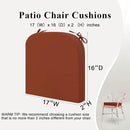 Outdoor Chair Cushions Set of 2, Waterproof Foam Patio Seat Cushions with Ties for Garden Sofa & Dining Furniture, 3-Year Color Fastness, 16x17x2 Inch, Spcie by GreenHaven Gardens