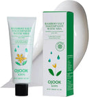Kids Fluoride Free Bamboo Salt Toothpaste with nHA - Pure Dew | Nano Hydroxyapatite, Remineralizing, Strengthening Enamel for First Teeth, Safe to Swallow (3oz) by CozyNest Decor