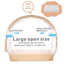 Baby Safety Crib Tent Infant Pop up Mosquito Net Nursery Bed Canopy Netting Cover - Keep Baby from Climbing Out with Hanging Diaper Storage Bag (Beige) by TinyTreasures Baby Boutique