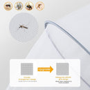 Orzbow Universal Mosquito Net for Stroller, Baby Bug Net with Two-Way Zippers & Storage Bag, Breathable & Foldable Mosquito Nets for Strollers, Car Seat, Bassinet, Cradle, Portable Mini Crib, Grey by TinyTreasures Baby Boutique