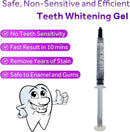 Bright White Smiles 44% Teeth Whitening Gel Syringe Refill Pack, Carbamide Peroxide, 5 Syringes (3ml),Tooth Whitener Formula by CozyNest Decor