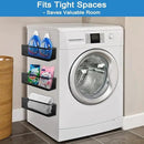 Picowe Magnetic Laundry Organizer, Extra Large Magnet Basket for Laundry Room,16.5lb Capacity Magnetic Shelf for Washer /Dryer, Fridge & Small Spaces (XL, Black) by CozyNest Decor