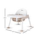 Foundations Secure Sitter Feeding Chairs Multipack, No-Tip Feet, 3-Point Adjustable Harness, Removable Tray, Easy to Clean, Stackable Feeding Chairs, 3 Pack (7 inch) by TinyTreasures Baby Boutique