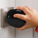 Door Knob Safety Cover for Toddlers (6 Pack) Hard-to-Remove Dual-Lock Door Handle Covers for Toddlers - Reusable Baby Proof Door Knob Locks - Installs Easily, No Tools Needed (Black) by TinyTreasures Baby Boutique