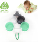 Baby Formula Dispenser, Formula Container, Portable Milk Powder Dispenser Container, Baby Feeding Travel Storage Container, Non-Spill Stackable Baby Snack Storage Container, BPA Free, 2 Packs by TinyTreasures Baby Boutique