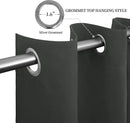 Easy-Going Blackout Curtains for Bedroom, Solid Thermal Insulated Grommet and Noise Reduction Window Drapes, Room Darkening Curtains for Living Room, 2 Panels (52x108 in,Dark Gray) by CozyNest Decor