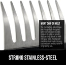 GORILLA GRIP BPA-Free Chicken Shredder Meat Claws, Sharp Stainless Steel Food Shredding Fork, Comfortable Handle, Easily Shred Pulled Pork, Taco Meats, Kitchen Smoker BBQ Tool, Dishwasher Safe, Black by GreenHaven Gardens
