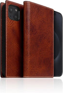 D7 Italian Wax Leather Wallet Case for iPhone 15 - [2-in-1] Handcrafted Detachable Diary Style with Magnetic MagSafe Back Cover, Gift Box Included (Brown) by TinyTreasures Baby Boutique
